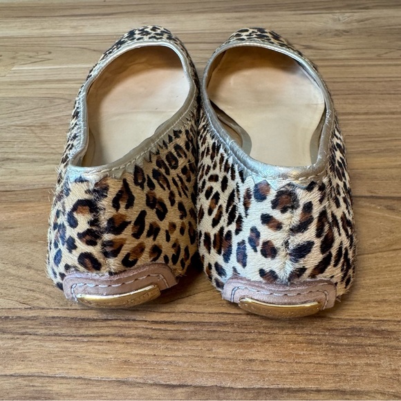 Kate Spade Shoes Women’s 7.5 Cheetah Print Flats with Gold Trim - Picture 5 of 11